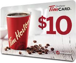 Tim Hortons $10 Gift Card